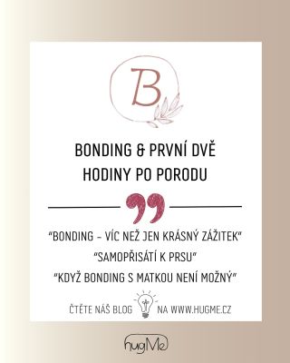 ✨ BONDING ✨ Bonding, tedy kontakt „kůže na kůži“, pomáhá dítěti zklidnit dech, udržet tělesnou teplotu a cítit se v...